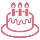 バースデー休暇アイコン
