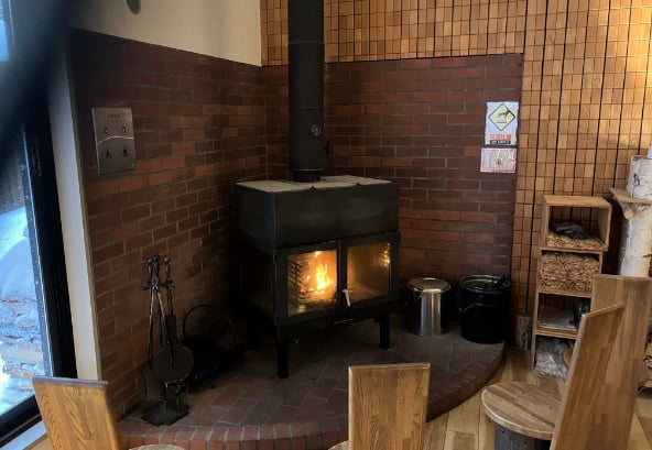 日帰り温泉ランプの宿森つべつ暖炉