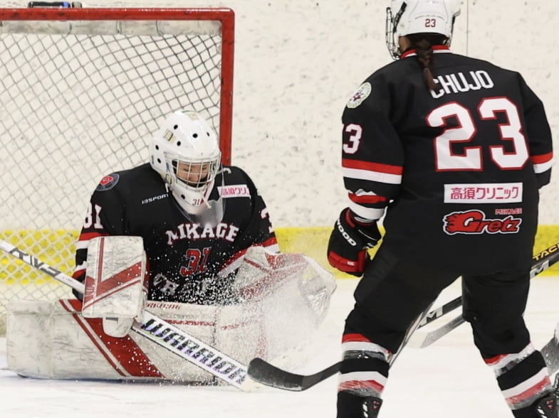 アイスホッケーゲームシーン