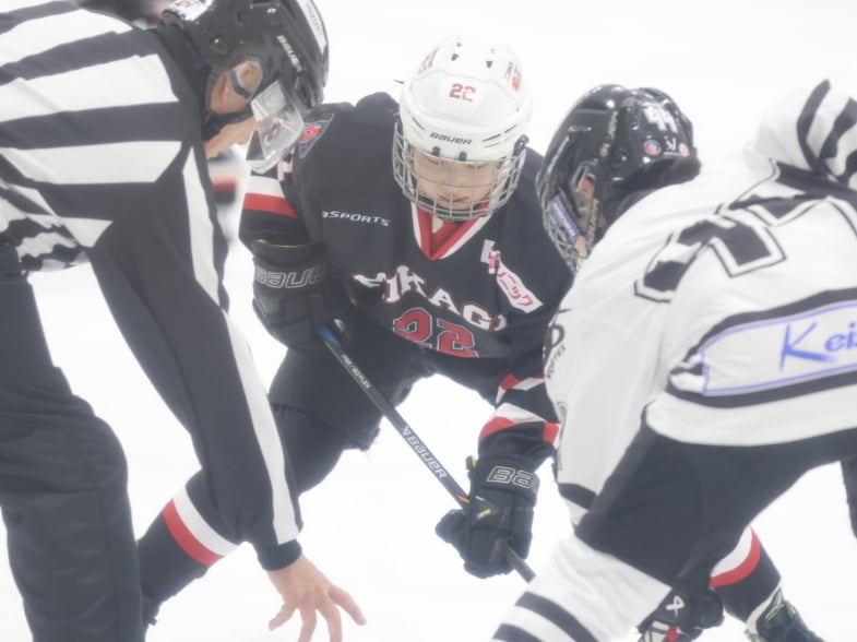 アイスホッケーゲームシーン